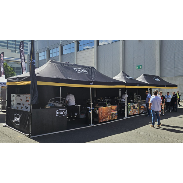 Faltpavillon für hygienische Essensausgabe im Freien – sicher, flexibel, professionell - Faltpavillon für hygienische Essensausgabe im Freien 