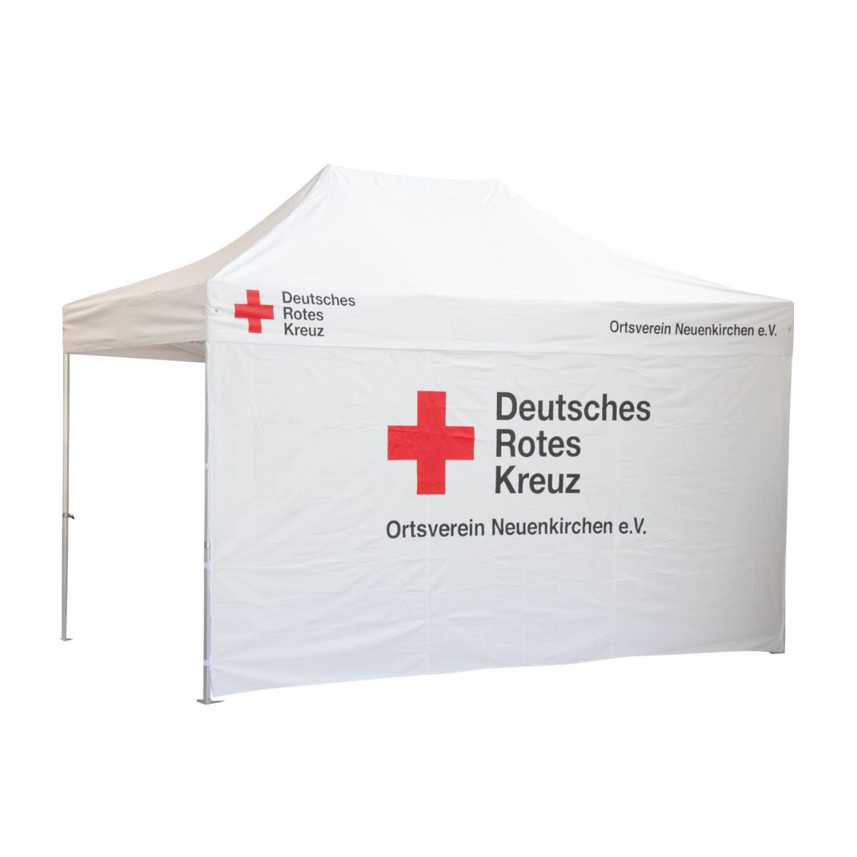 Duratent Faltpavillon mit Deutsches Rotes Kreuz Bedruckung