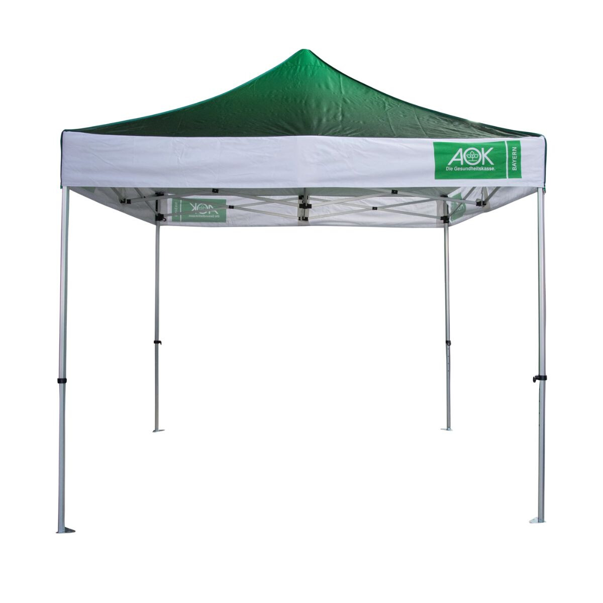 Duratent Faltpavillon mit AOK Bedruckung