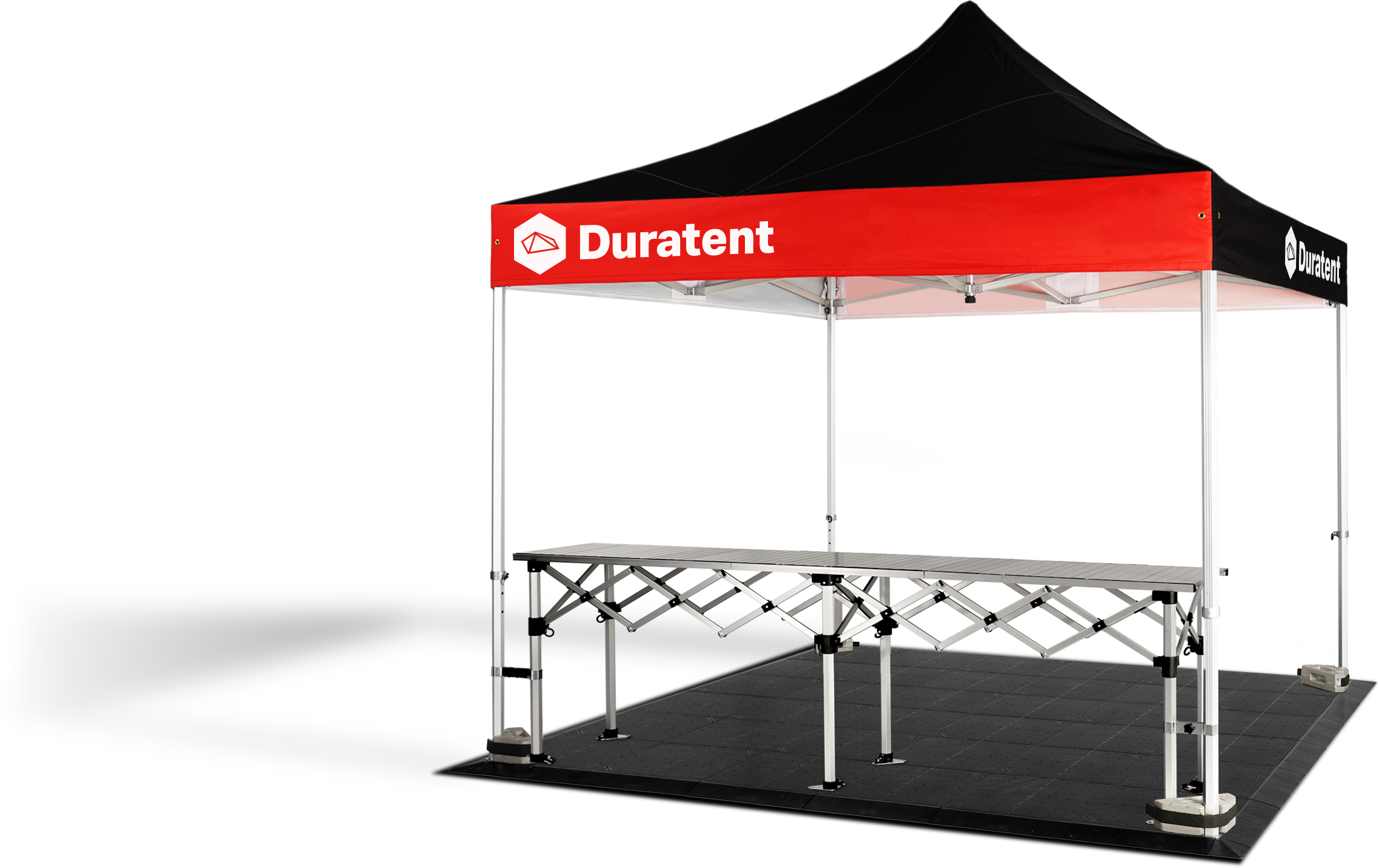 Duratent Faltzelt mit Bodenplatten