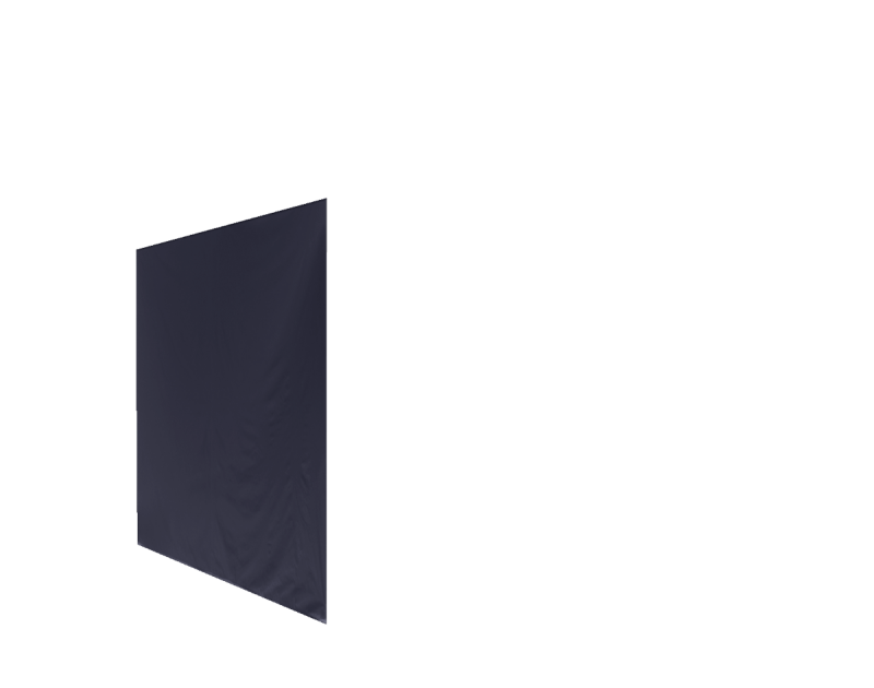 Duratent Seitenwand 450 geschlossen, 3m, navy-blau