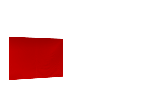 Duratent Seitenwand 450 geschlossen, 3m, rot