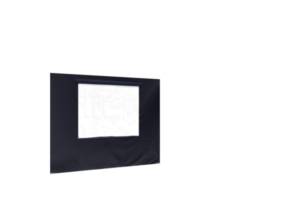 Duratent Seitenwand 450 mit Fenster, 3m, navy-blau