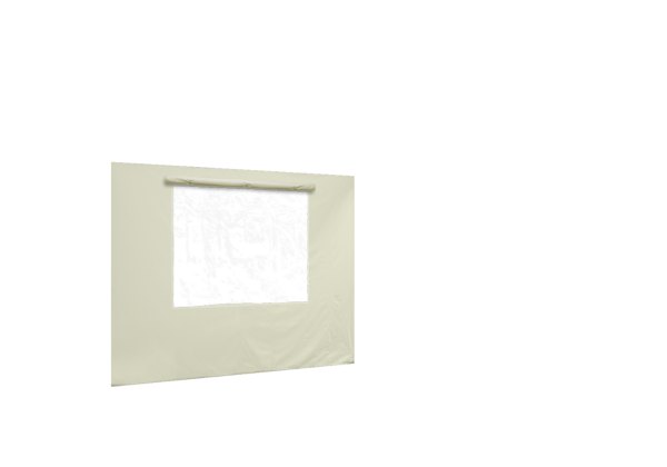 Duratent Seitenwand 450 mit Fenster, 3m, beige