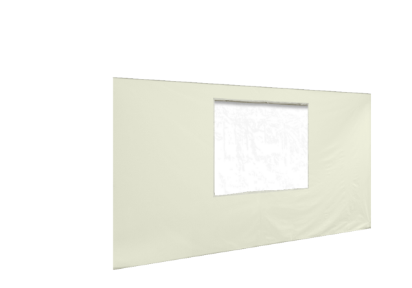 Duratent Seitenwand 450 mit Tür, 4,5m, beige