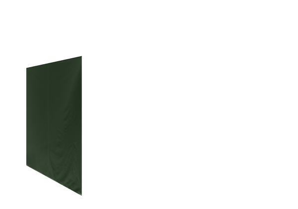 Duratent Seitenwand 300 geschlossen, 3m, grün