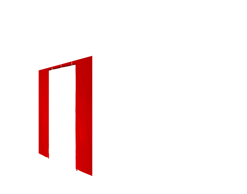 Seitenwand in rot für Faltpavillon