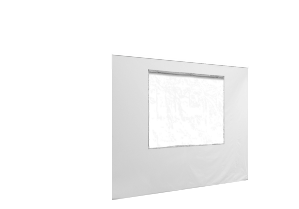 Duratent Seitenwand 300 mit Fenster, 3m, weiß