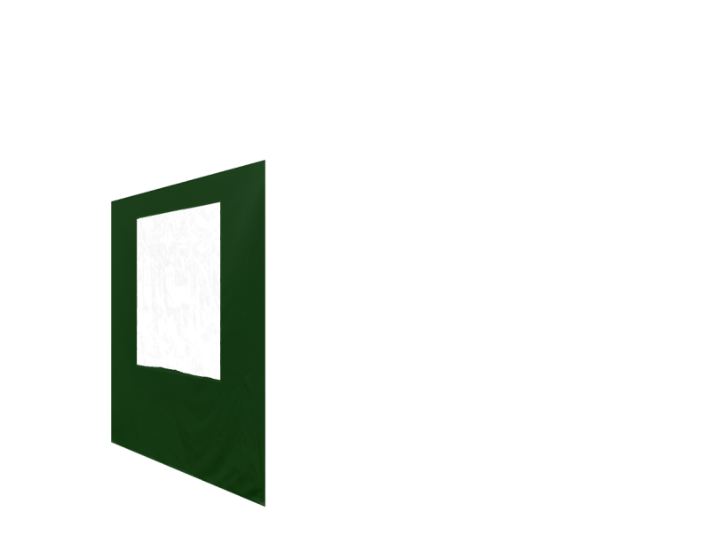 Seitenwand in grün für Faltpavillon