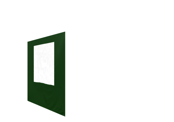 Seitenwand in grün für Faltpavillon