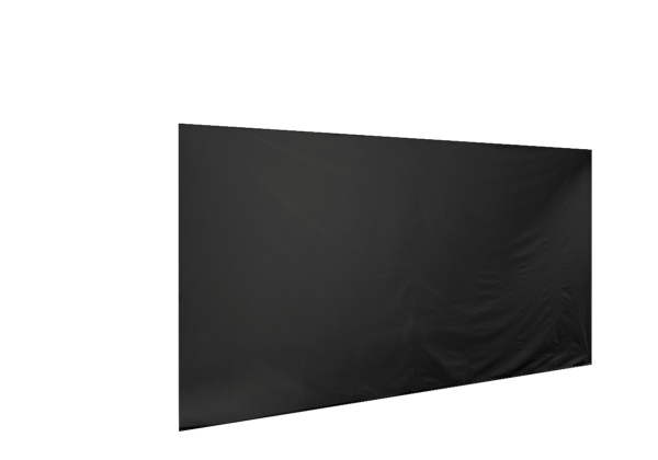 Duratent Seitenwand 300 geschlossen, 4,5m, schwarz