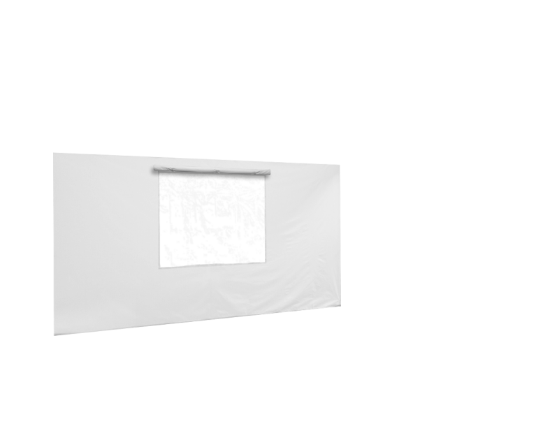 Seitenwand in weiß für Faltpavillon