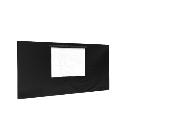 Seitenwand in schwarz für Faltpavillon