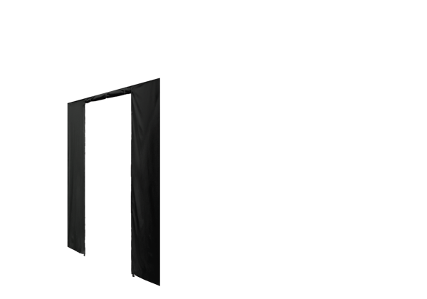 Seitenwand in schwarz für Faltpavillon