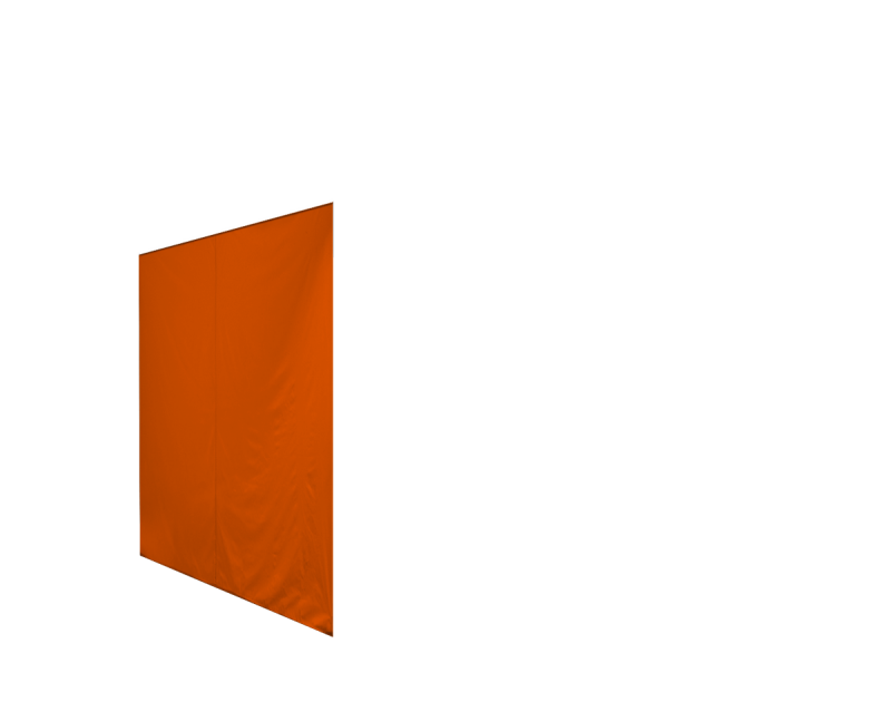 Seitenwand in orange für Faltpavillon