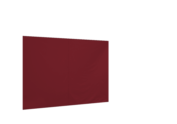 Duratent Seitenwand 300 geschlossen, 3m, burgund