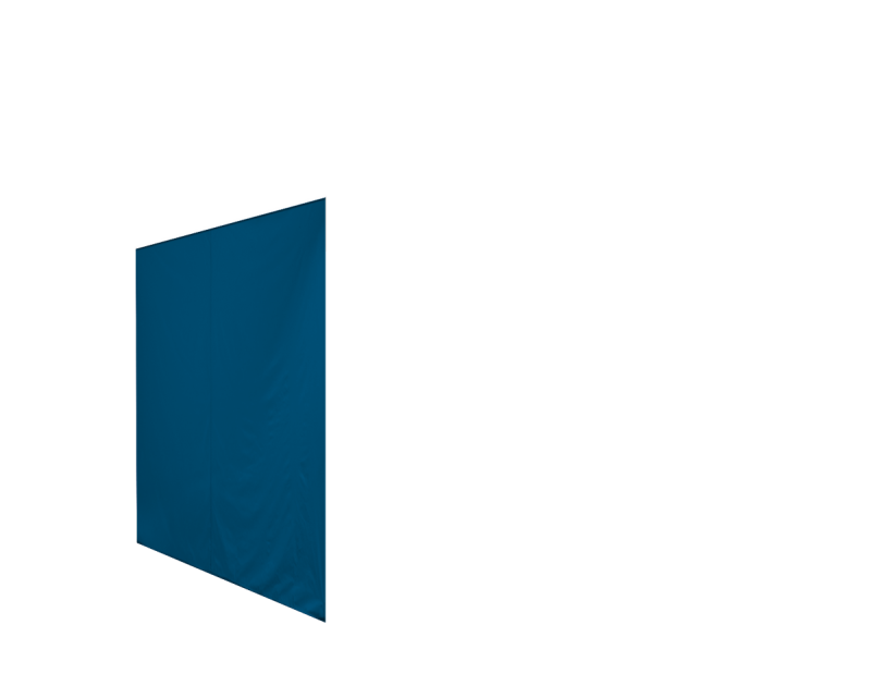 Seitenwand in himmelblau für Faltpavillon