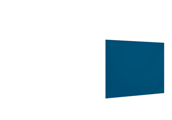 Duratent Seitenwand 300 geschlossen, 3m, himmelblau