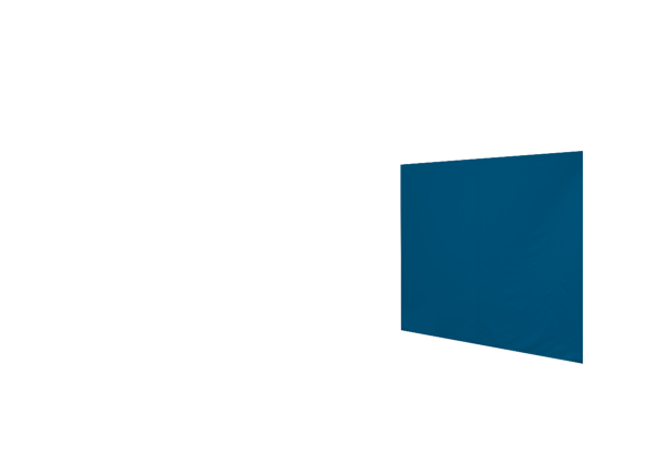 Duratent Seitenwand 300 geschlossen, 3m, himmelblau