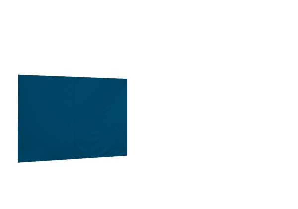 Duratent Seitenwand 300 geschlossen, 3m, himmelblau