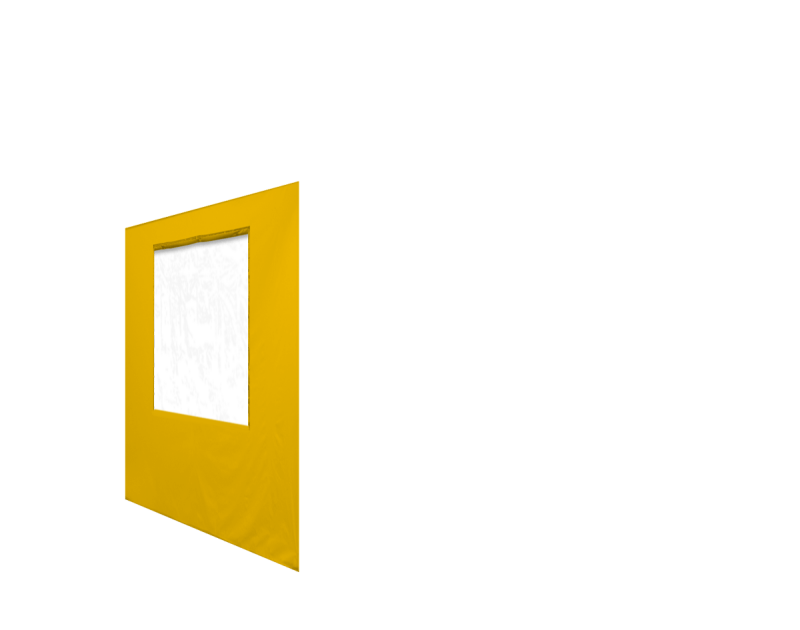 Seitenwand in gelb für Faltpavillon