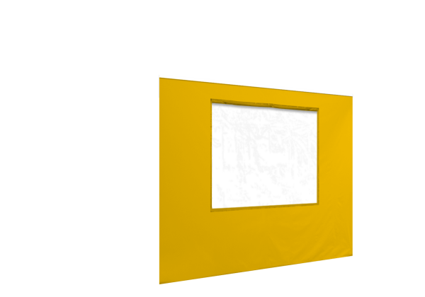 Duratent Seitenwand 300 mit Fenster, 3m, gelb