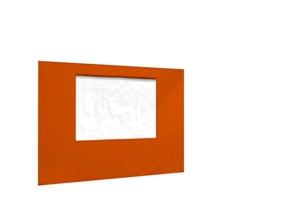 Duratent Seitenwand 300 mit Fenster, 3m, orange