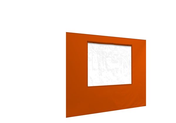 Duratent Seitenwand 300 mit Fenster, 3m, orange