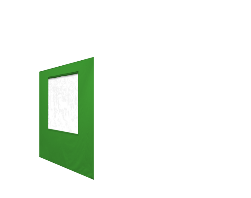 Seitenwand in lime für Faltpavillon