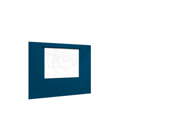 Duratent Seitenwand 300 mit Fenster, 3m, himmelblau