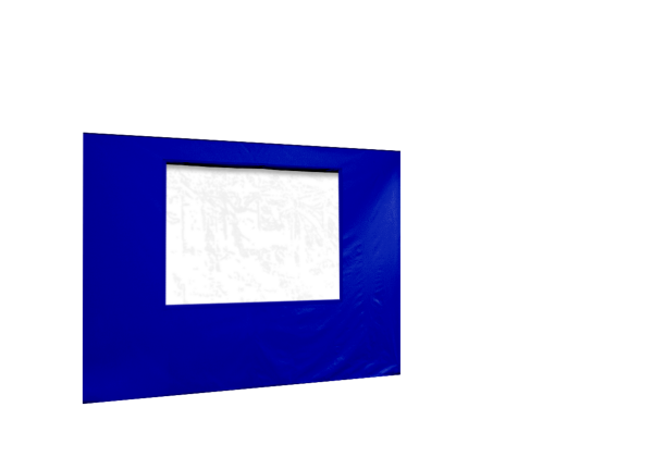 Duratent Seitenwand 300 mit Fenster, 3m, königsblau