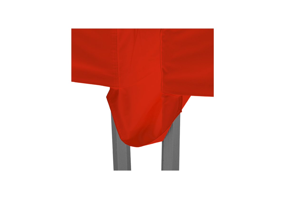 Eine 3m Regenrinne in rot