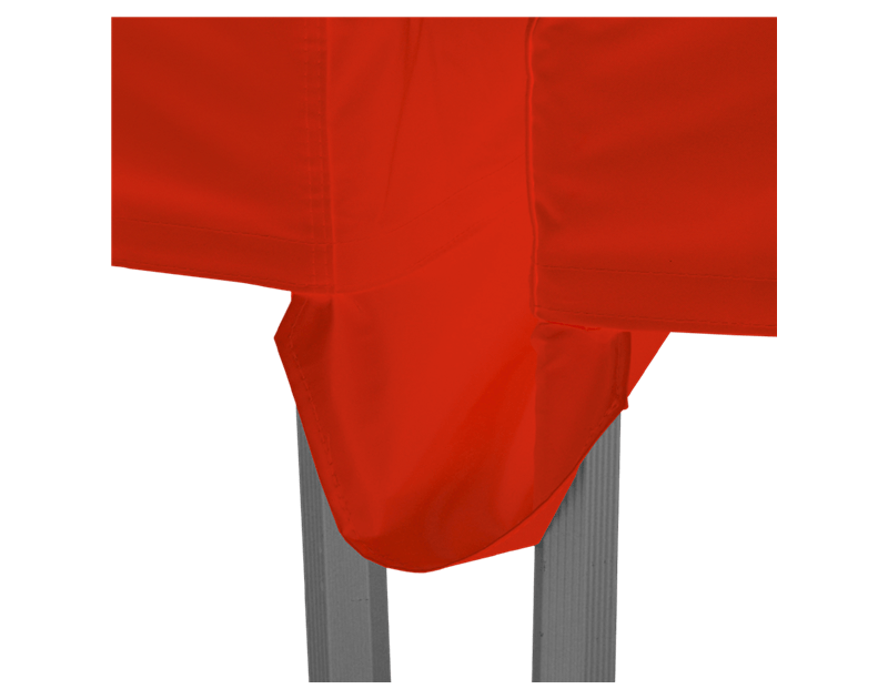 Eine 3m Regenrinne in rot