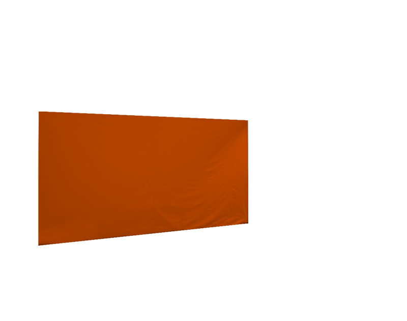 Seitenwand in orange für Faltpavillon