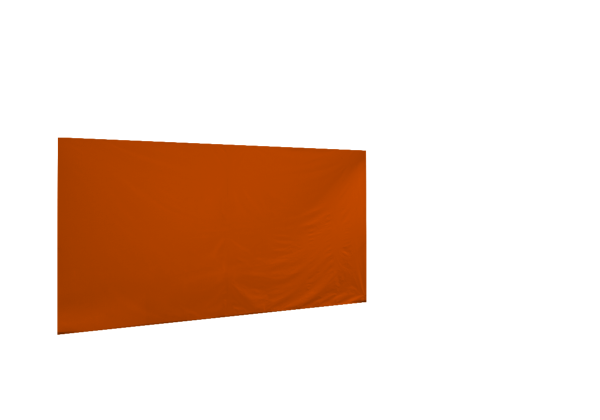 Seitenwand in orange für Faltpavillon