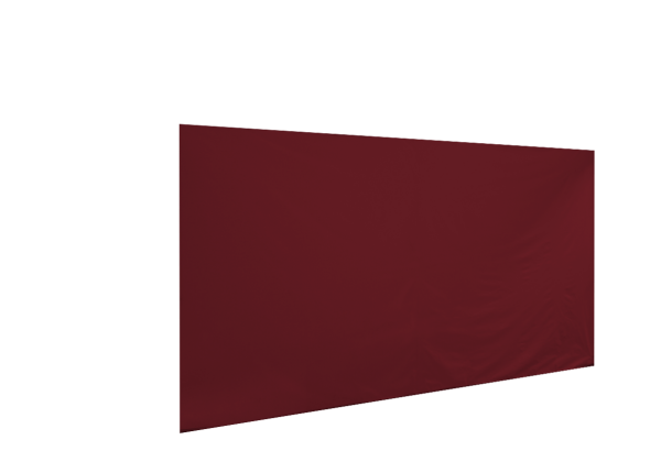 Duratent Seitenwand 300 geschlossen, 4,5m, burgund