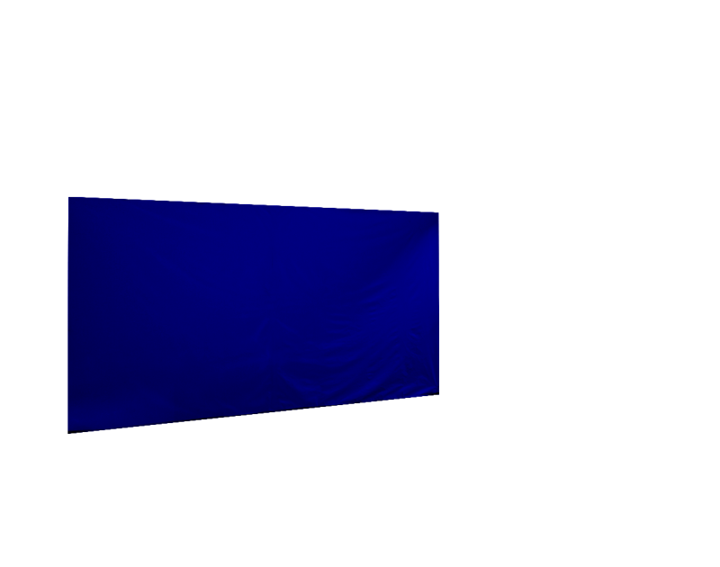 Seitenwand in königsblau für Faltpavillon