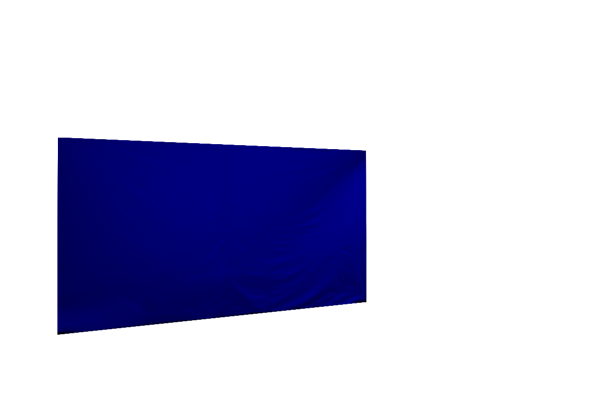 Seitenwand in königsblau für Faltpavillon