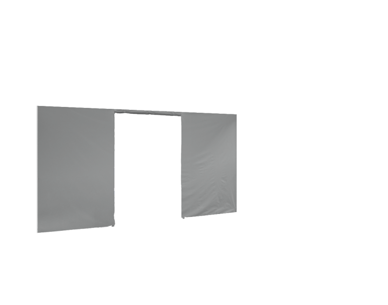 Seitenwand in grau für Faltpavillon