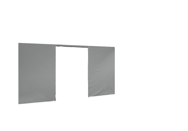 Seitenwand in grau für Faltpavillon