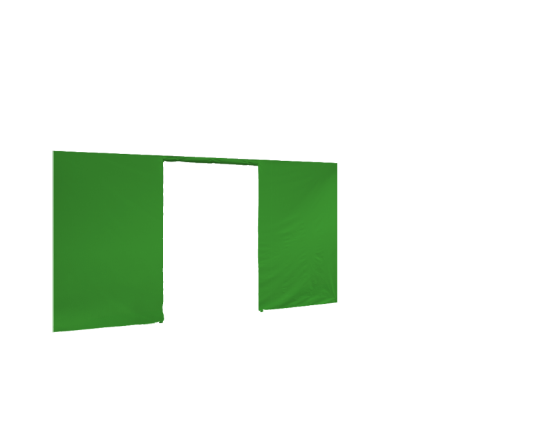Seitenwand in lime für Faltpavillon
