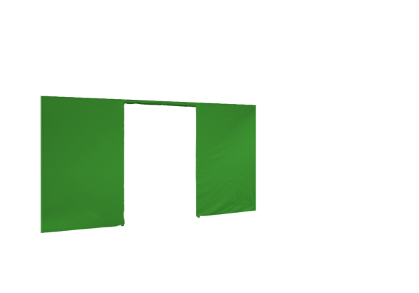 Seitenwand in lime für Faltpavillon