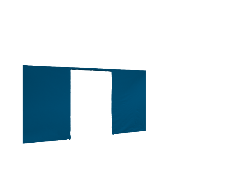 Seitenwand in himmelblau für Faltpavillon