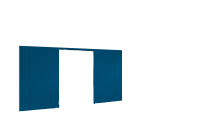 Seitenwand in himmelblau für Faltpavillon