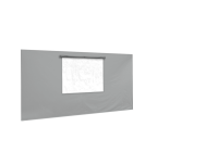 Seitenwand in grau für Faltpavillon
