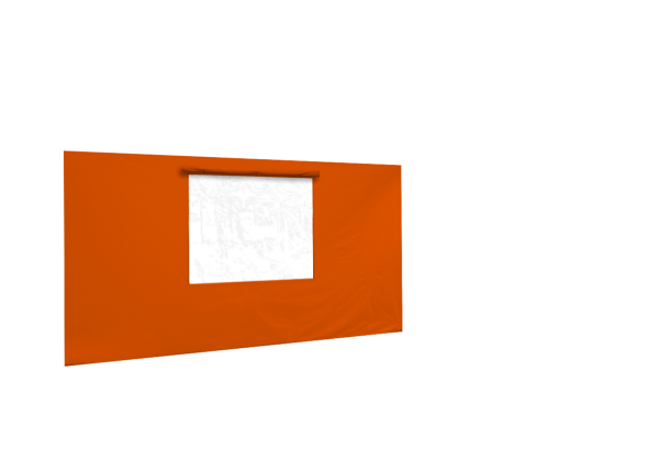 Seitenwand in orange für Faltpavillon