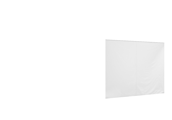 Duratent Seitenwand 450 geschlossen, 3m, weiß, XL15