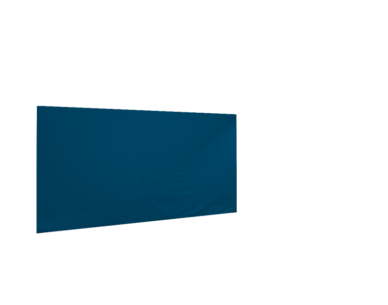 Seitenwand in himmelblau für Faltpavillon