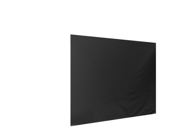 Duratent Seitenwand 450 geschlossen, 4m, schwarz
