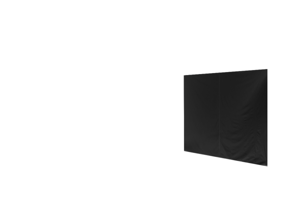 Duratent Seitenwand 450 geschlossen, 4m, schwarz